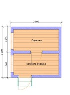 Баня из бруса 3х3