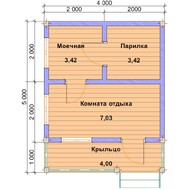 Бани из круглого бревна 4х5
