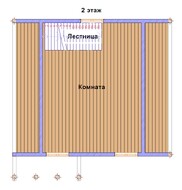 Двухэтажная баня 7х6